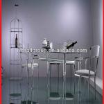 hot sell modern tempered glass dining table