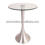 BT-020 metal base glass bar table