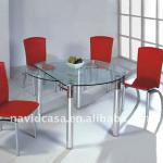 cheap modern extendable glass dining table