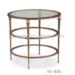 Modern golden metal glass wine or plant stand
