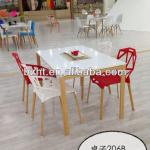 2013 new hot-sell modern design plastic table and chair for c653