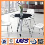 IT1370 Tempered Glass Three-legged dining table
