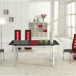 L806-1 Modern Extendable Dining Table, Glass Table, Folding Table