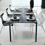 2013 Hot Sale Fashionable Glass Dining Table