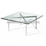 sitting room /tempered glass barcelona coffee table