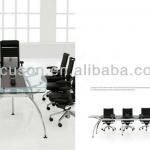 FKS-OMS-MTF6 Office furniture tempered glass top meeting table