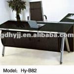 Top quality!HY-B82 executive desk with tempered glass