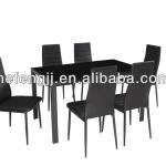 glass dining furniture dining table and chairs-DT057