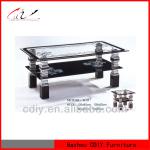 CT-716 Indian Style Glass Coffee Table and side table