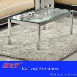 stainless steel glass coffee table-KT-Tea011260