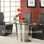 Glass Dinning Table Stainless Steel Table Dining Table