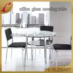Quality round shape glass coffee table / sied table / glass table