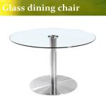 Modern design tempered glass dining table