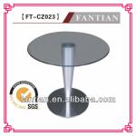 round glass dining table/metal dining table/fashion bar table
