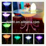 glass top steel frame lighting dining table manufacture