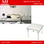 modern glass square sofa corner table ET15