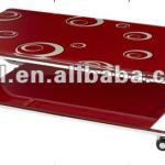 tempered glass Coffee Table in red with two tier SC-5262