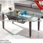 living room furniture metal glass side table F04
