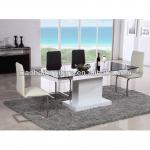 2013 Trendy extending dining table tempered glass dining sets-XHZ-001  XHY-001 for dining sets