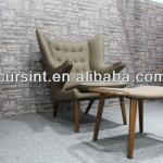 Sitting room Hans wegner designed fabric or leather chair-KT40260