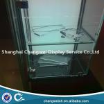 clear glass displays with door, can be locked