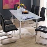 High Glossy and Tempered Glass Dining Table Set BSD-151099