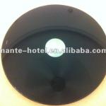 Black armored glass turntable