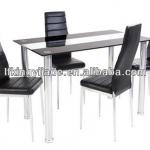glass dinning table and chiars set
