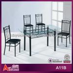 A11B China furntiure dining room sets glass table-A11B