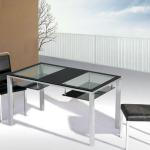 glass dining table set