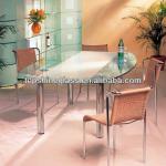 acid etced glass dinning table