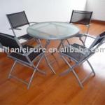 garden glass furniture set