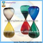 different glass color sandclock for party supply