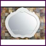 white mirror frame