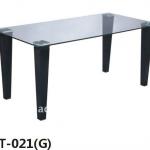wooden dining table with glass/wood top-GT-021series