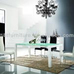 Modern Design tempered glass Dining Table Set-T858A-1
