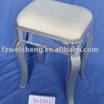 Modern glass stool with cushion-YS09A037