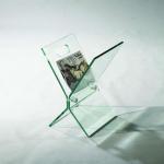 magazine glass side table-JM-H-004