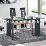 glass dining room set