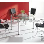 Glass Dining Room Set Table209-A &amp; chair827-Table209-A &amp; chair827