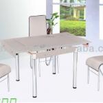 HX130928-MZ026 Fancy tempered glass dining table