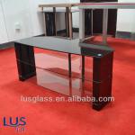 Modern tempered glass TV Stand factory in china-LUSFR-008A