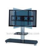 tempered Glass lcd tv stand/outdoor tv stand/modern glass shelves