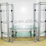 good selling glass with metal frame TV rack Bt01