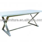 dt-8057 metal frame high gloss side table