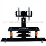 Glass TV Stand with Bracket for 32 to 52 inches Plasma LCD TV