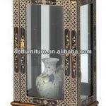 oriental antique reproduction furniture lacquer glass cabinet