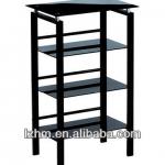 4 Tiers Glass Bookcase Glass Office Shelf LZ-1302-1-LZ-1302-1