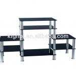 hotsale simple glass TV stand