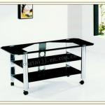 Long Tempered Glass Tv Stand Cabinet Design